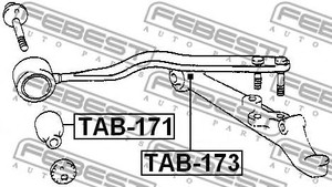 Фото Сайлентблок переднього нижнього важеля Febest TAB173