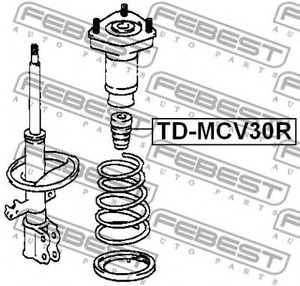 Фото Відбійник амортизатора зад. Camry 96- Febest TDMCV30R