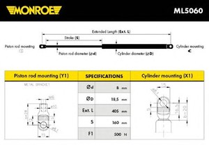 Фото Автозапчасть Monroe ML5060