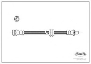 Фото Гальмівний шланг Corteco 19033008