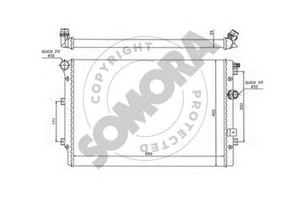 Фото Радіатор, охолодження двигуна SOMORA 359040