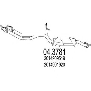Фото Каталізатор MTS 04.3781
