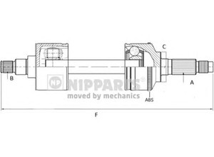 Фото Привідний вал Nipparts N2801001