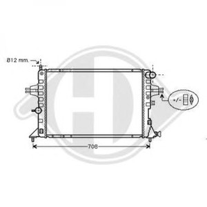 Фото Радіатор, охолодження двигуна DIEDERICHS 8180506