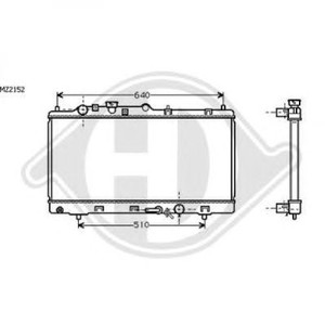 Фото Радіатор, охолодження двигуна DIEDERICHS 8561703
