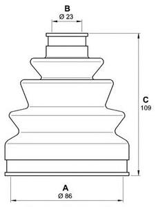 Фото Комплект пильовика, привідний вал OPEN PARTS SJK7238.00