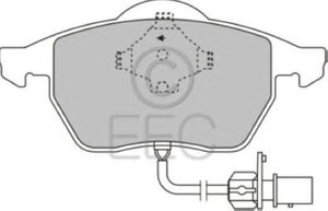 Фото Комплект гальмівних колодок, дискове гальмо EEC BRP0964