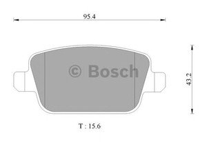 Фото Комплект гальмівних колодок, дискове гальмо Bosch 0 986 AB1 144