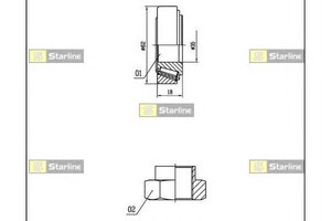 Фото Пiдшипник ступицi колеса Starline  LO 01431