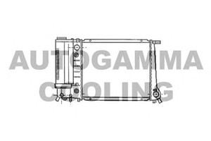 Фото Радіатор, охолодження двигуна AUTOGAMMA 102898