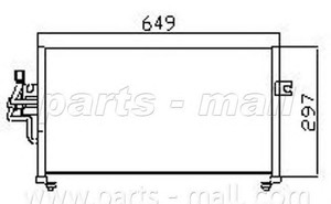 Фото Конденсатор, кондиціонер PARTS-MALL (PMC) PXNCG-006