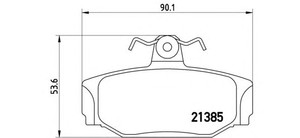 Фото Гальмівні колодки Brembo P 86 009