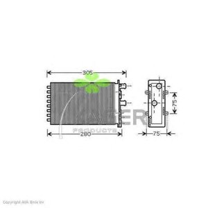 Фото Теплообмінник, отоплення салону KAGER 32-0422