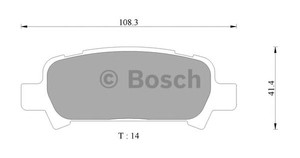 Фото Комплект гальмівних колодок, дискове гальмо Bosch 0 986 AB2 334