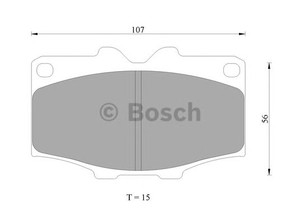 Фото Комплект гальмівних колодок, дискове гальмо Bosch 0 986 AB9 175