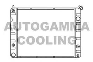 Фото Радіатор, охолодження двигуна AUTOGAMMA 100789