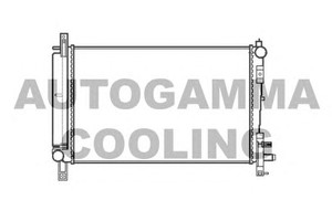 Фото Радіатор, охолодження двигуна AUTOGAMMA 103401