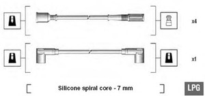 Фото Комплект дротів запалювання Magneti Marelli 941105140638