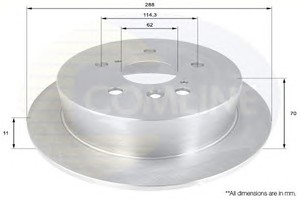 Фото Гальмівний диск COMLINE ADC01159