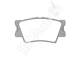 Фото Комплект гальмівних колодок, дискове гальмо IPS Parts IBR1299