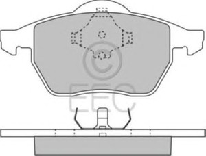 Фото Комплект гальмівних колодок, дискове гальмо EEC BRP0930