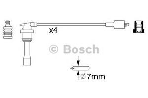 Фото Комплект дротів запалювання Bosch 0 986 356 843