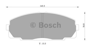 Фото Комплект гальмівних колодок, дискове гальмо Bosch 0 986 AB2 338