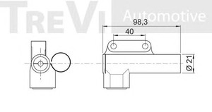 Фото Успокоитель, зубчатый ремень TREVI AUTOMOTIVE TD1706