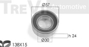 Фото Комплект ременю ГРМ TREVI AUTOMOTIVE KD1026