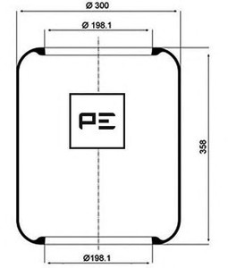 Фото Кожух пневматичної ресори PE Automotive 084.009-70A