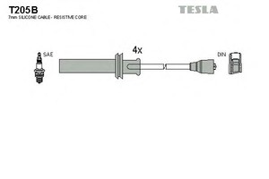 Фото Комплект дротів запалювання TESLA T205B