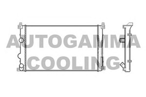 Фото Радіатор, охолодження двигуна AUTOGAMMA 104117