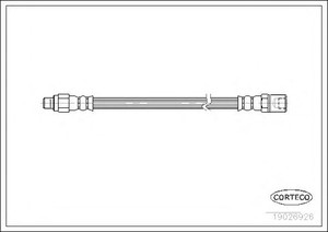 Фото Гальмівний шланг Corteco 19026926
