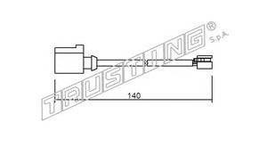 Фото Сигнализатор, износ тормозных колодок TRUSTING SU.274
