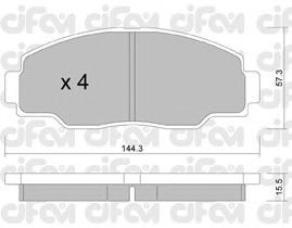 Фото Гальмівні колодки CIFAM 822-755-0