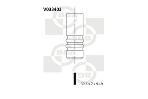 Фото Клапан впуск. T5/Passat 2.0 i 00- BGA V033403