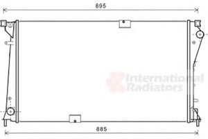 Фото Радіатор, охолодження двигуна VAN WEZEL 43002490