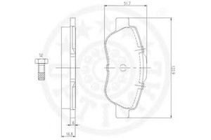 Фото Гальмівні колодки OPTIMAL 12227