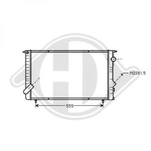 Фото Радіатор, охолодження двигуна DIEDERICHS 8448906