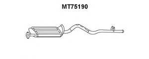 Фото Глушитель выхлопных газов конечный VENEPORTE MT75190