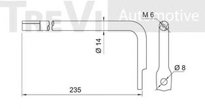 Фото Натяжитель ремня, клиновой зубча TREVI AUTOMOTIVE TA1698