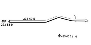 Фото Труба вихлопного газу ERNST 334495