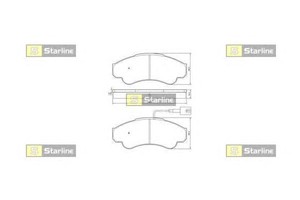 Фото Гальмiвнi колодки, к-кт. Starline BD S840P