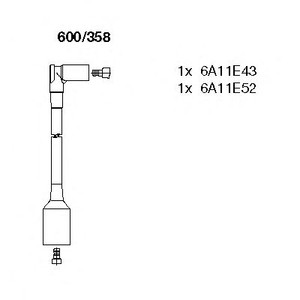 Фото Комплект дротів запалювання BREMI 600/358