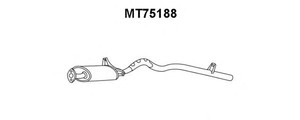 Фото Глушитель выхлопных газов конечный VENEPORTE MT75188