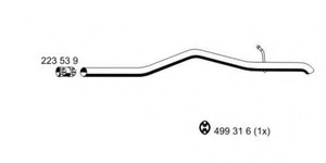 Фото Труба вихлопного газу ERNST 332545