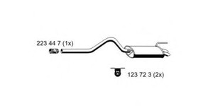 Фото Глушитель выхлопных газов конечный ERNST 642033