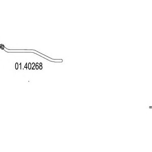 Фото Труба вихлопного газу MTS 01.40268