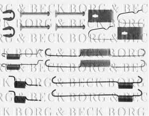 Фото Комплектуючі, гальмівна колодка BORG & BECK BBK6274