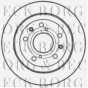 Фото Гальмівний диск BORG & BECK BBD5168